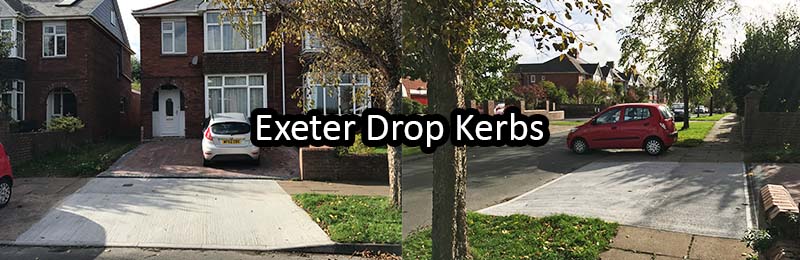 Exeter Drop Kerbs installing in Pinhoe Exeter