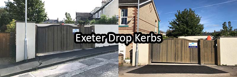 Exeter Drop Kerbs installing in Newton Abbot